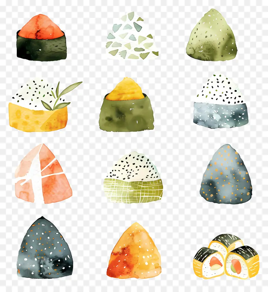 Onigiri，Cocina Japonesa PNG