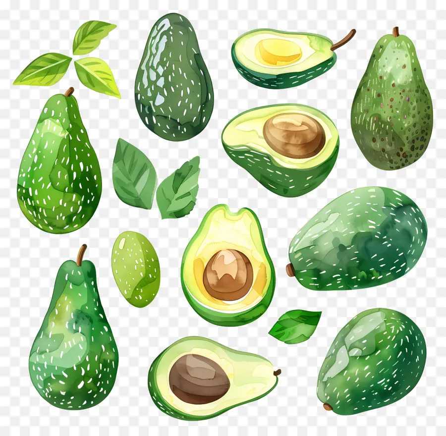 Aguacate，Ripe PNG