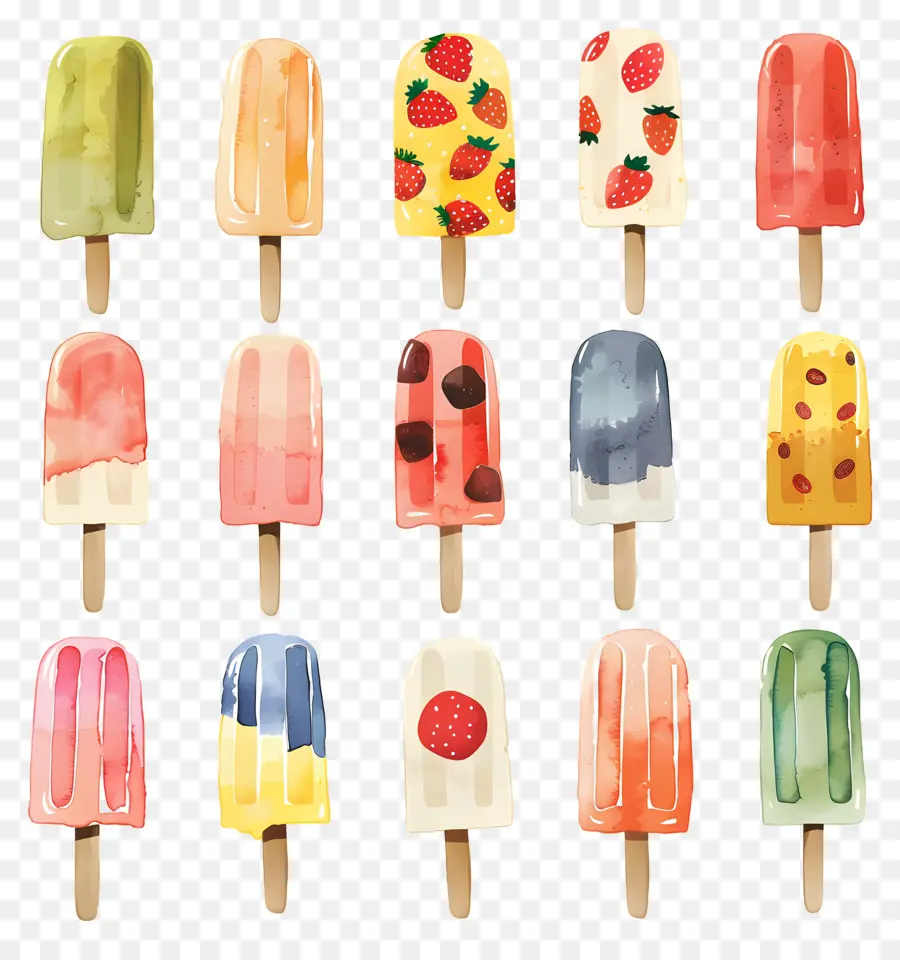 Las Paletas De Helado，Helados Pops PNG