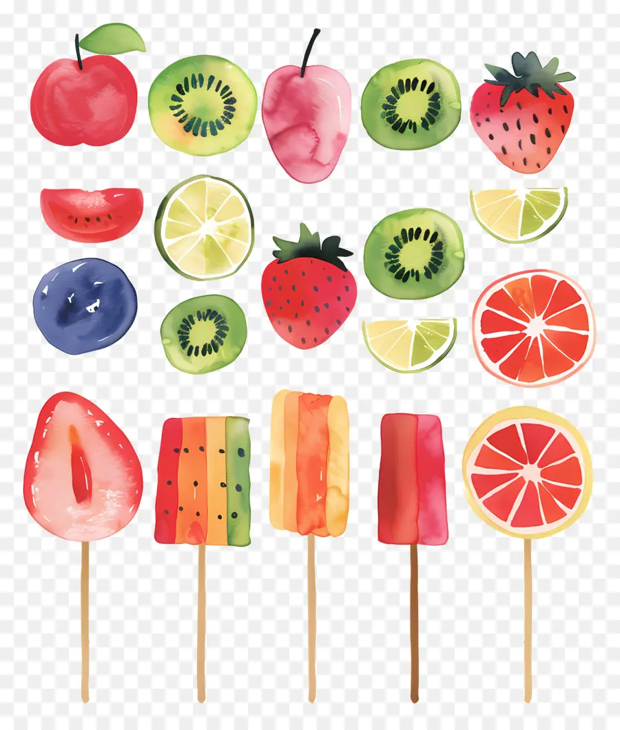 Brochetas De Fruta，La Fruta PNG