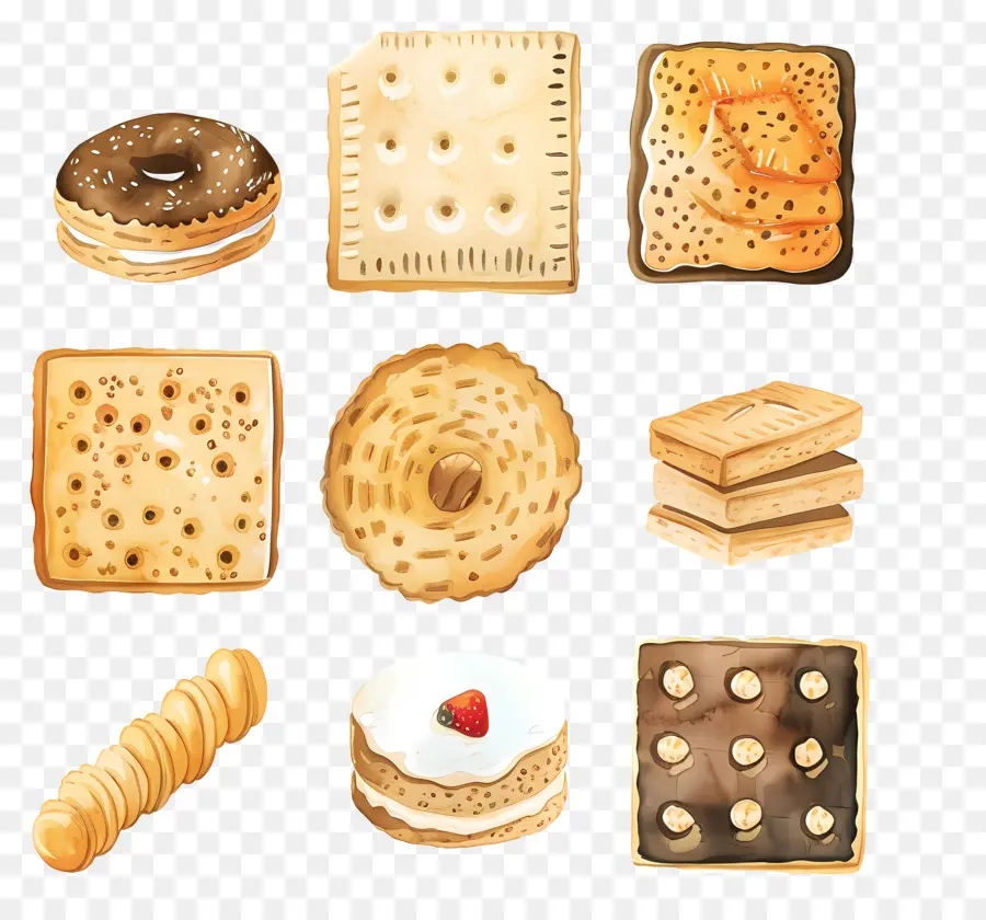 Galletas，Los Productos Horneados PNG