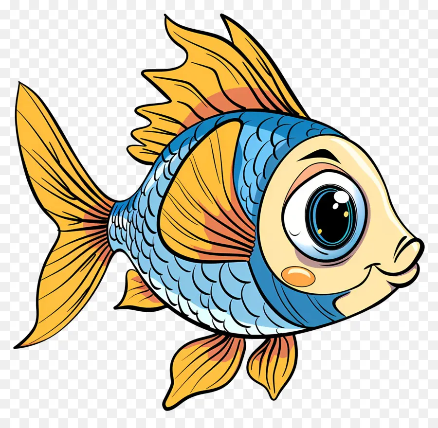 Lindo Pescado，Dibujos Animados De Pescado PNG