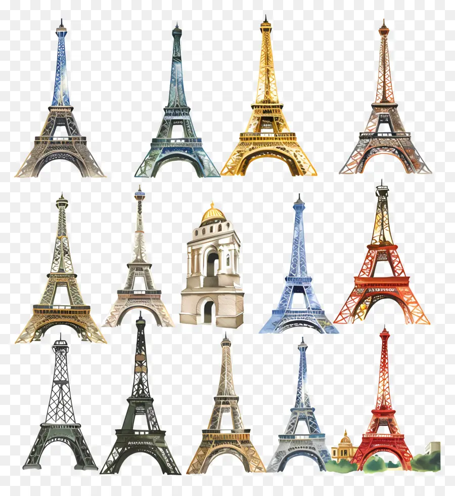 Eiffel，París PNG