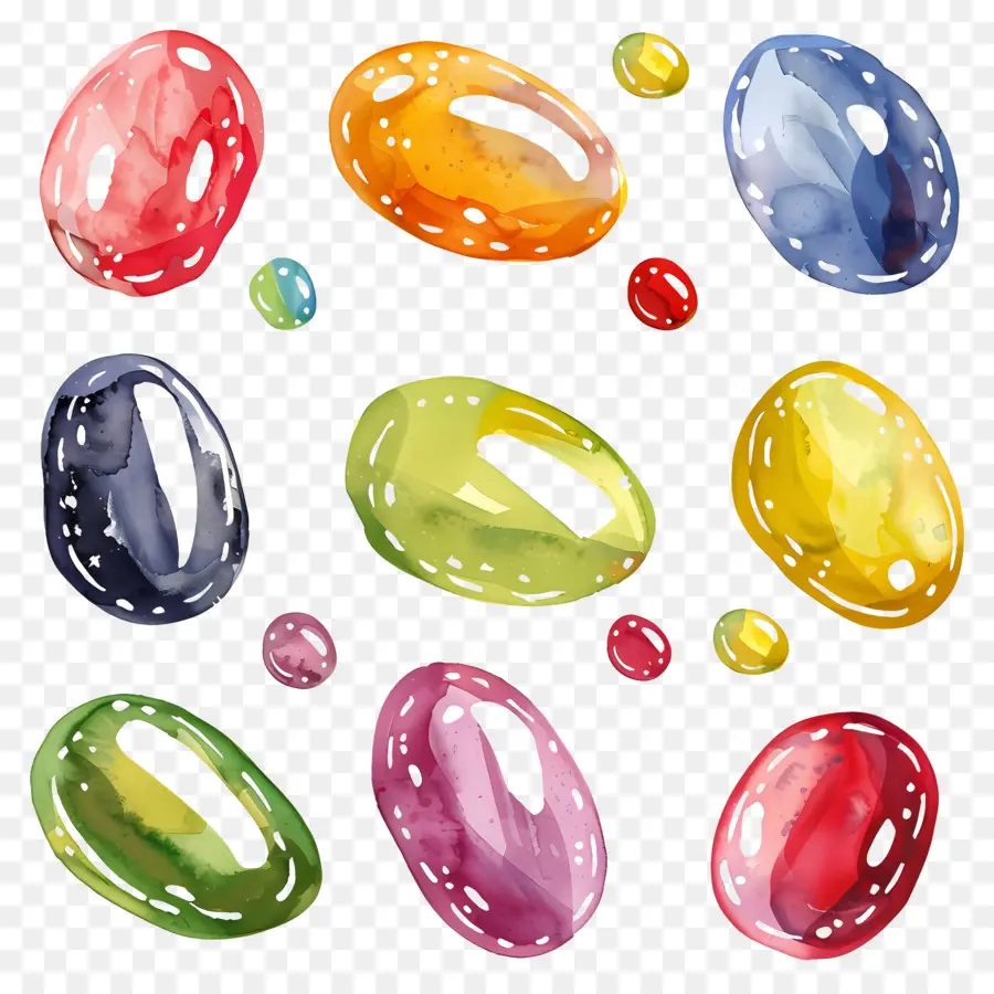 Jelly Beans，Coloridos Huevos PNG