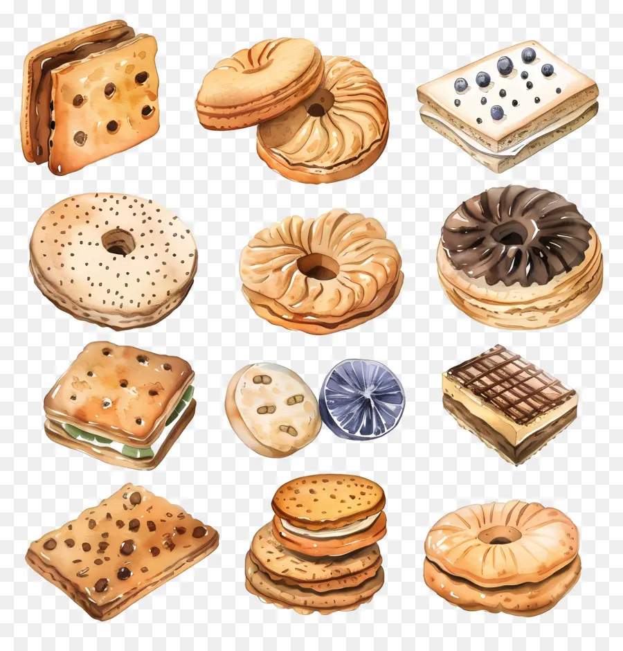 Galletas，Pasteles PNG