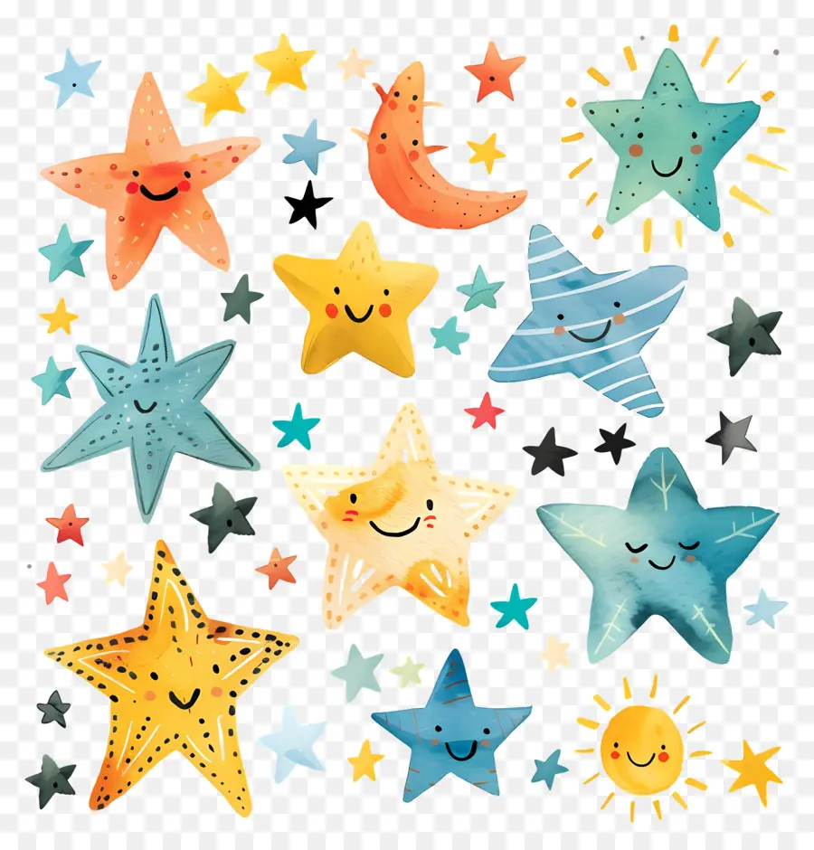 Estrellas，Las Estrellas De Dibujos Animados PNG