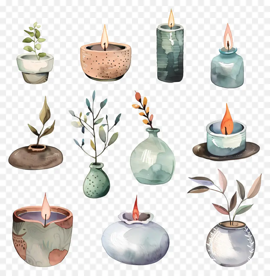 Diya，Pinturas Acuarela PNG