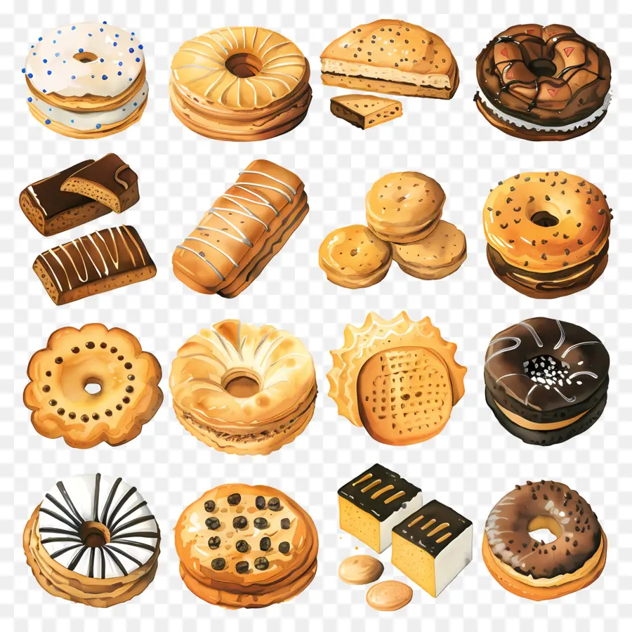 Galletas，Donas PNG