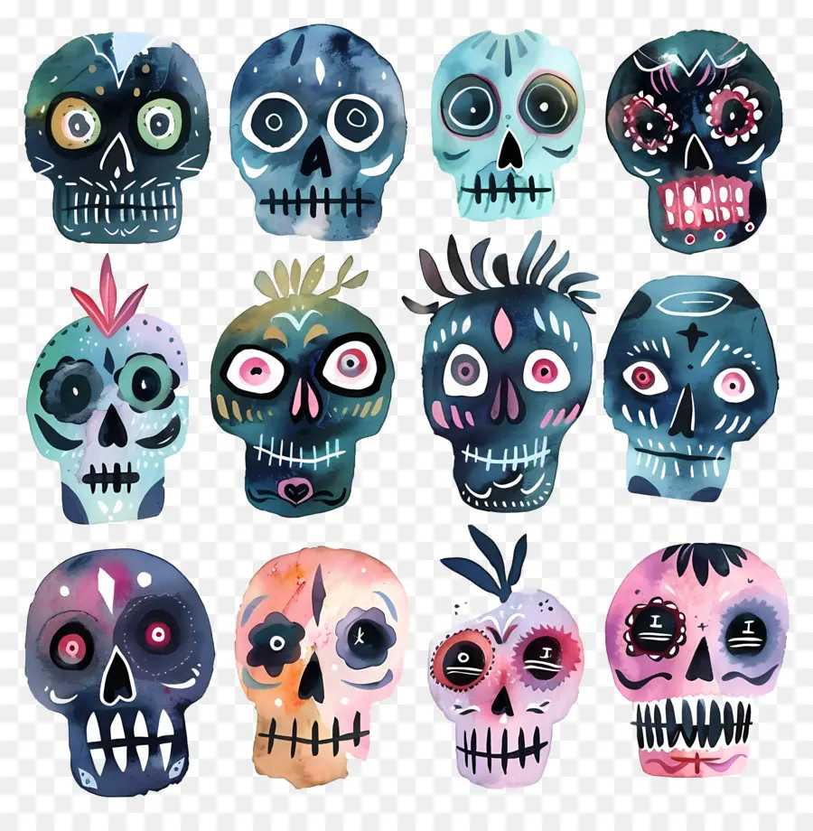 Calaveras De Azúcar，Cráneos PNG