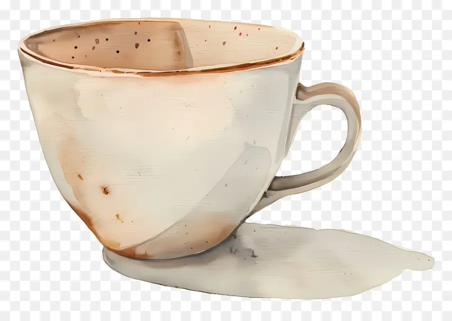 Taza De Café，Pintura A La Acuarela PNG