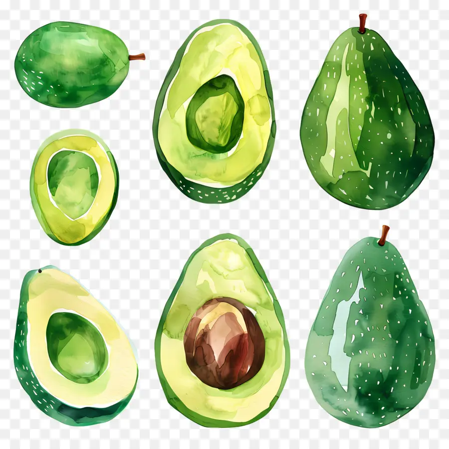 Palta，Aguacates PNG