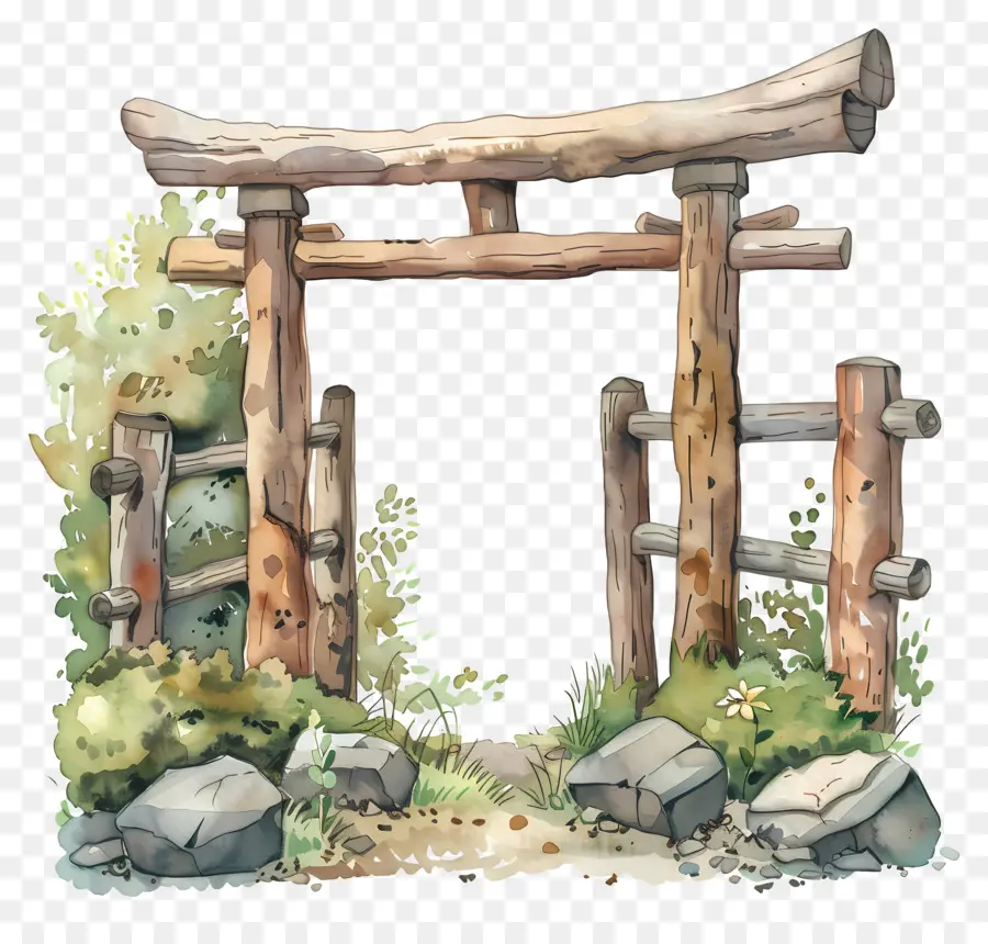 La Madera De La Puerta，La Arquitectura Japonesa PNG