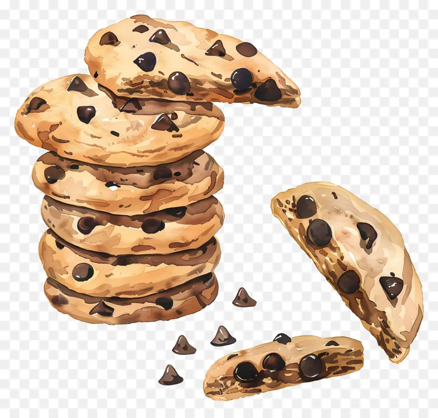 Galletas Con Chispas De Chocolate，Las Cookies PNG