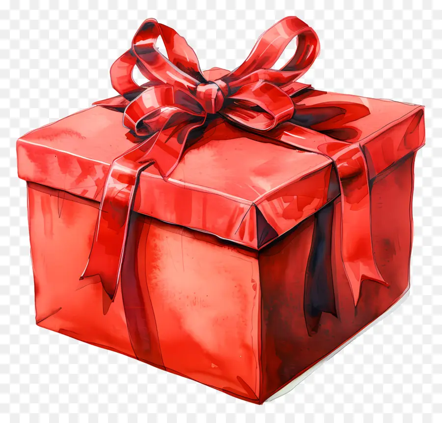 Rojo De Regalo，Caja De Regalo PNG