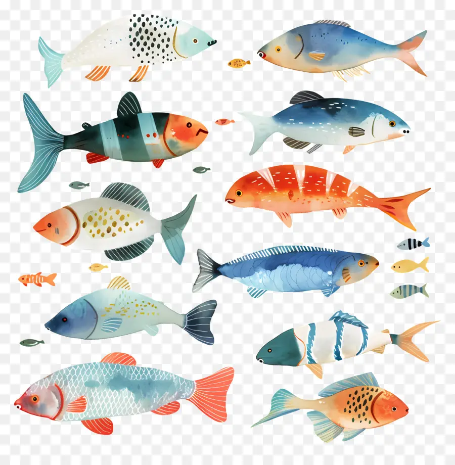 Los Peces，Peces De Colores PNG