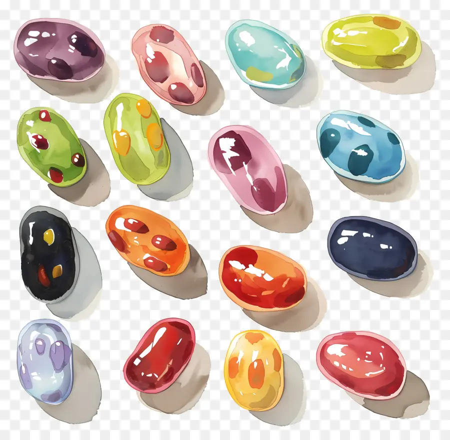 Jelly Beans，Caramelo Gomoso PNG