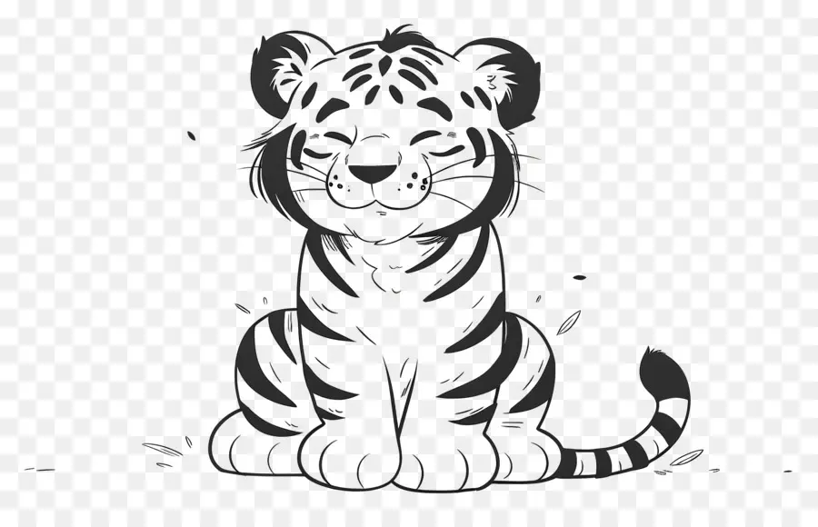 Cartoon Tiger，Cachorro De Tigre PNG