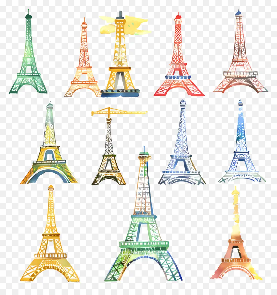 Eiffel，Postales PNG