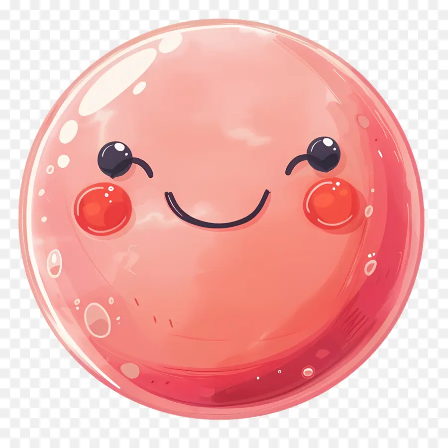 La Sonrisa De La Cara，Bola Rosa PNG