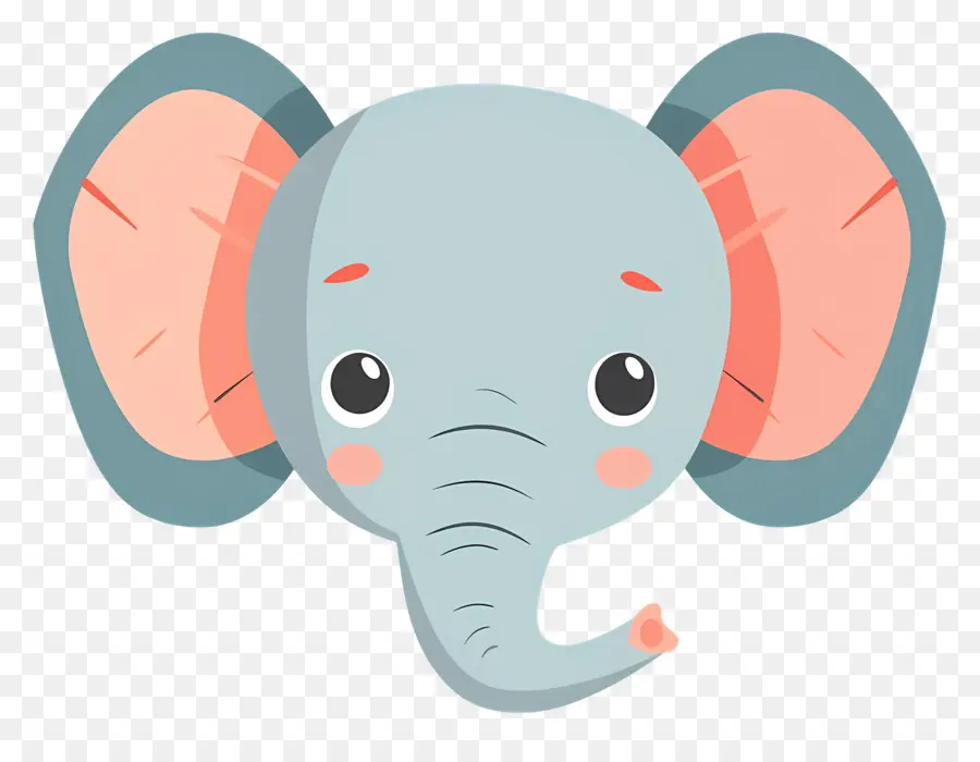 Linda Cara De Elefante，Dibujos Animados Elefante PNG