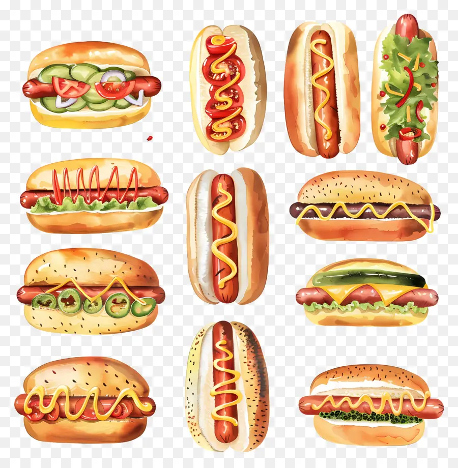 Los Perros Calientes，Sabores PNG