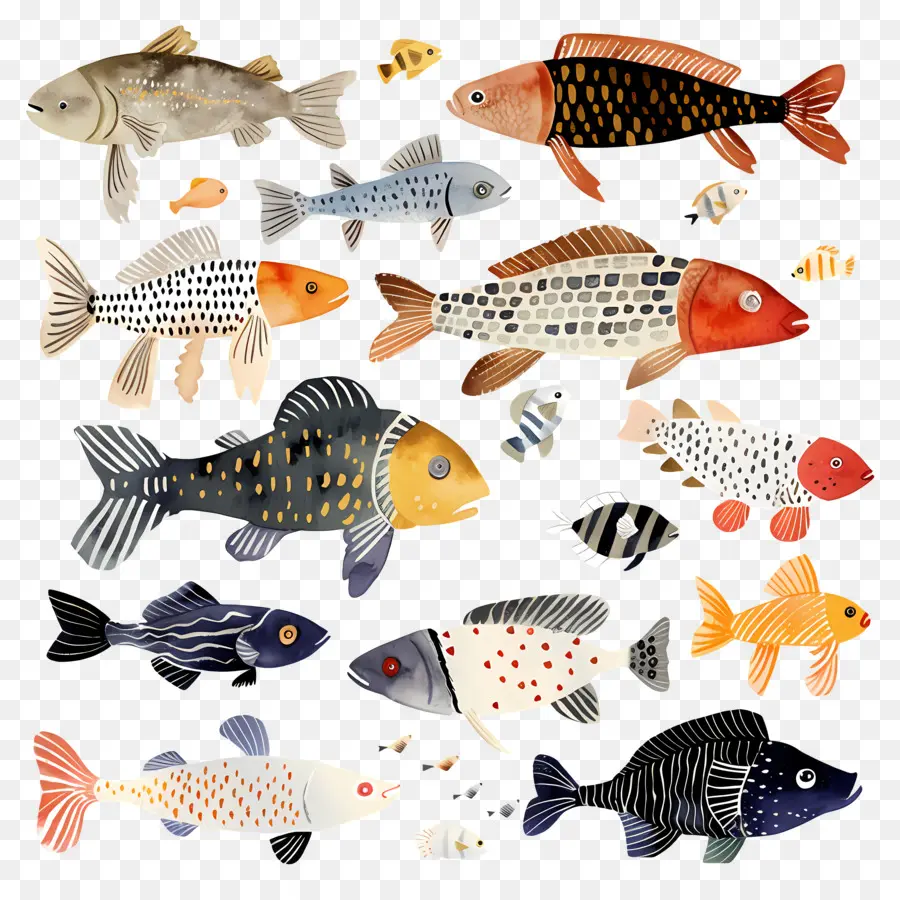 Los Peces，Colección De Peces PNG