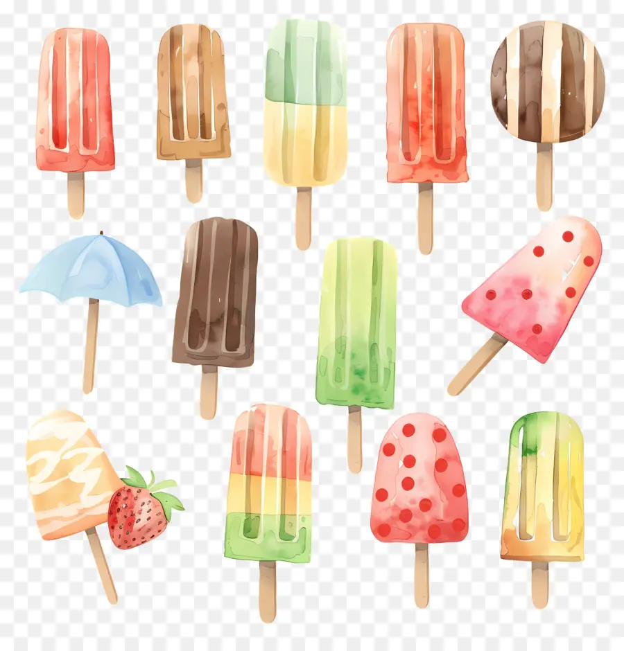 Las Paletas De Helado，Conos De Helado PNG