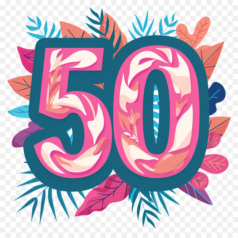 Número 50，50 Aniversario PNG