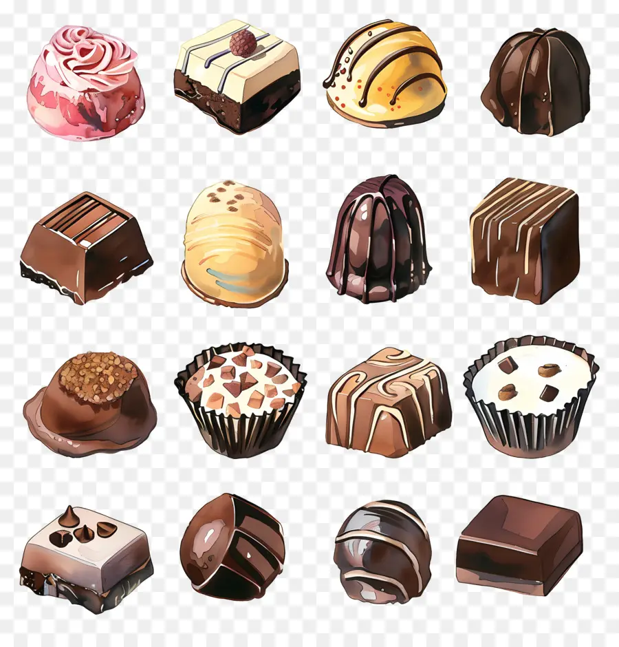 Chocolates，Tazas De Chocolate PNG