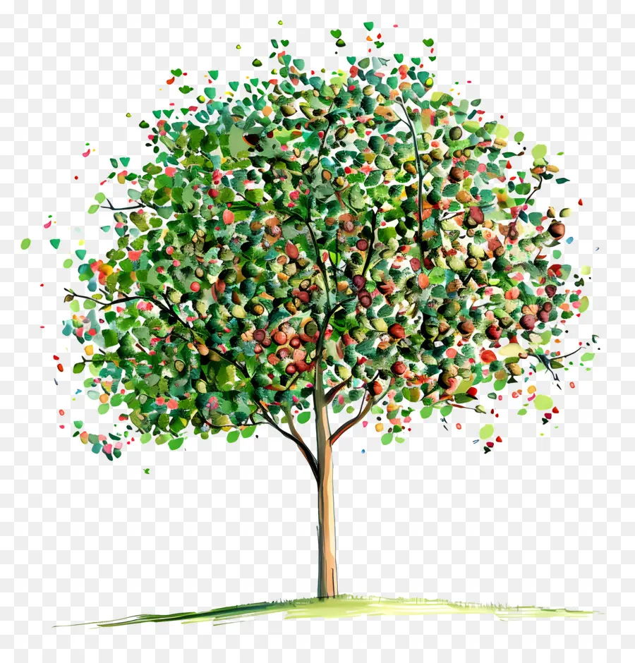 Árbol，Hojas PNG