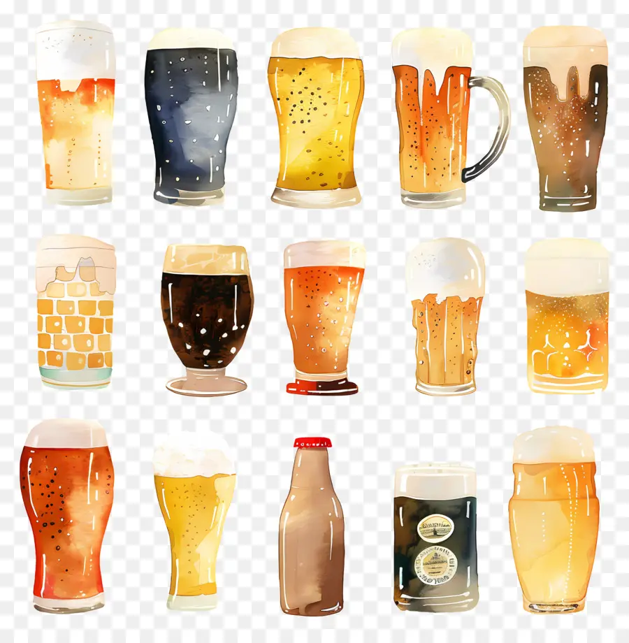 La Cerveza，Vasos De Cerveza PNG