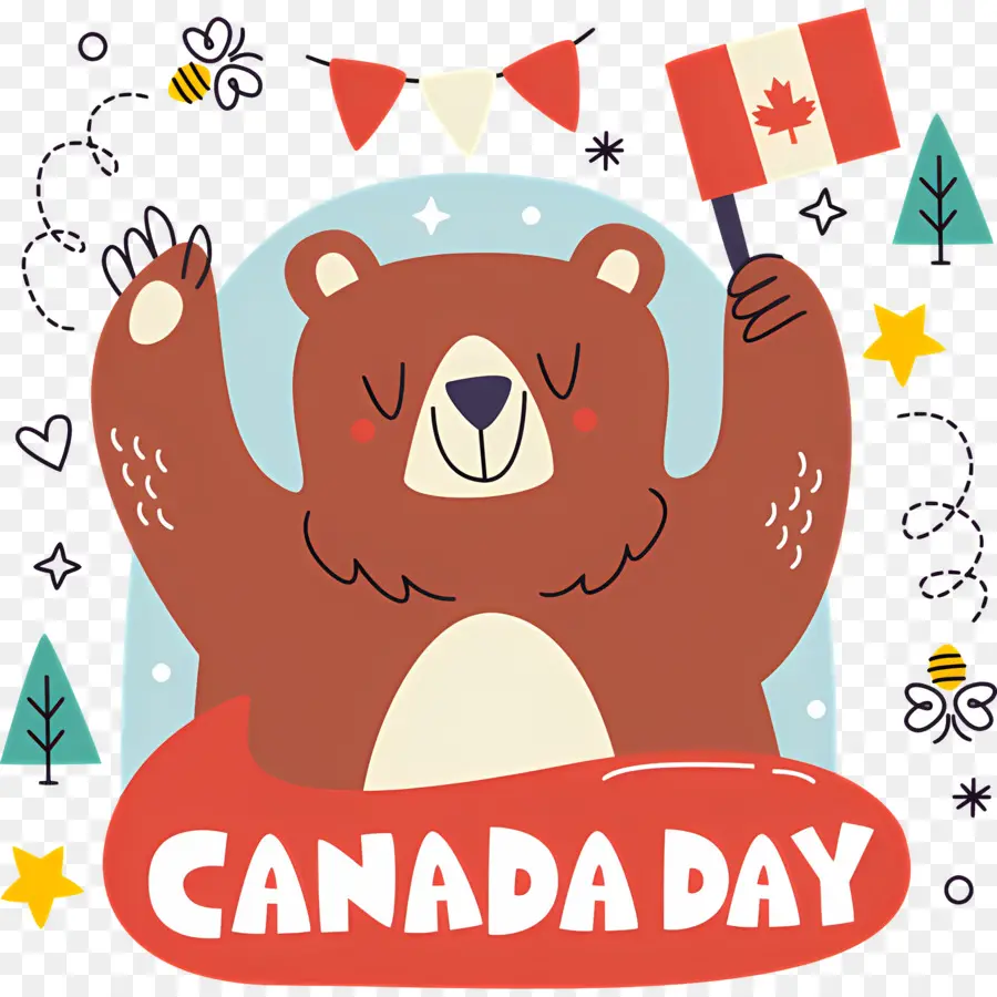 El Día De Canadá，Oso PNG