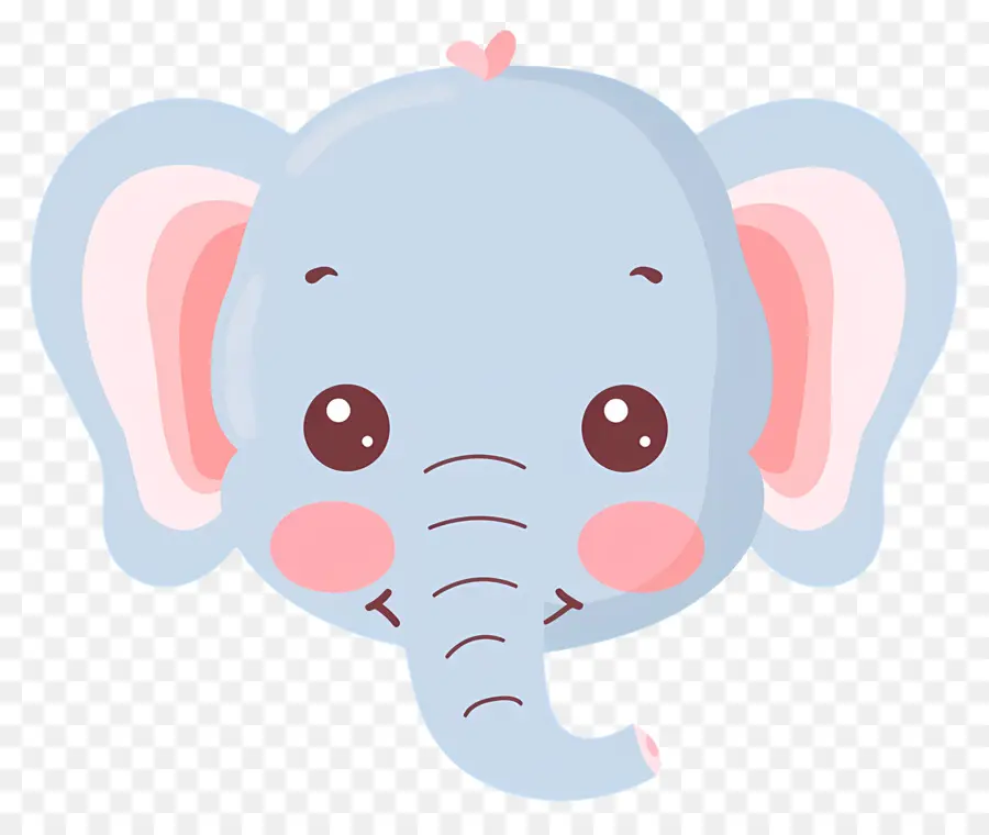 Linda Cara De Elefante，Dibujos Animados Elefante PNG