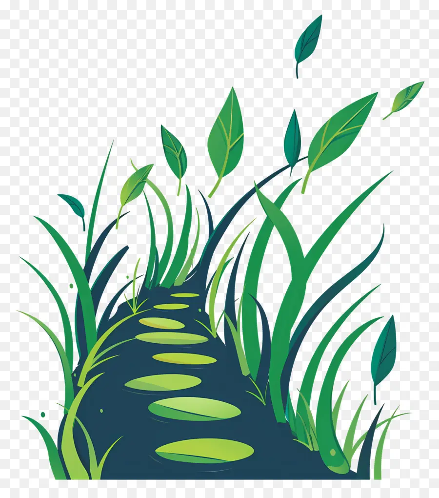 Pasarela，Verde Paisaje PNG