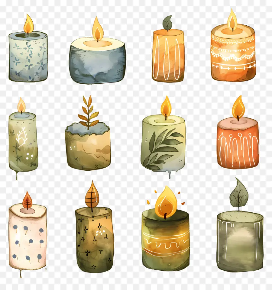 Velas，Llamas PNG