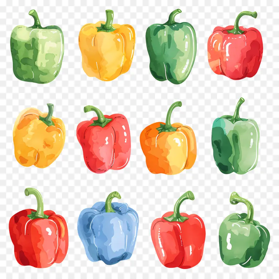 Bell Peppers，Pimientos PNG