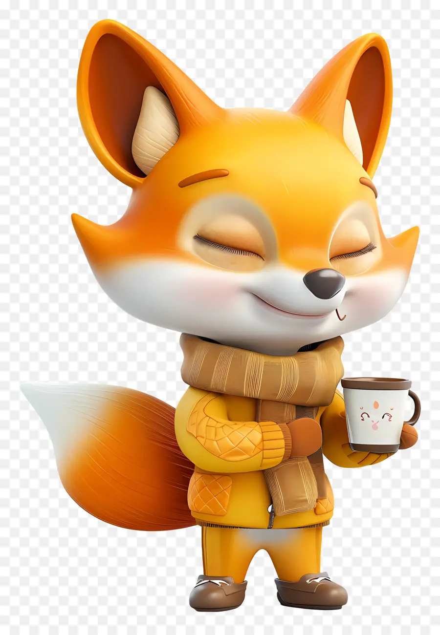 Little Fox 3d，La Historieta PNG