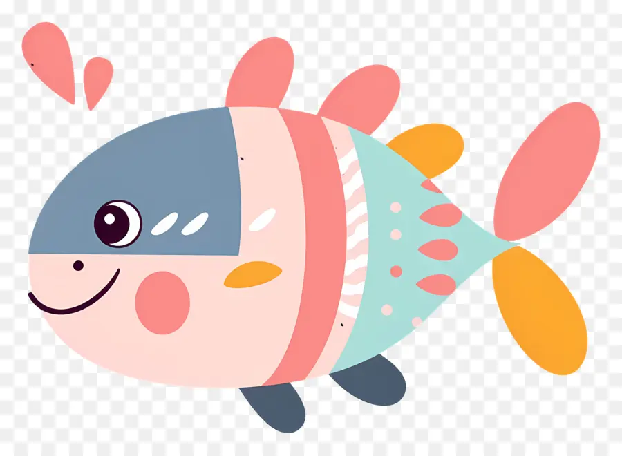 Lindo Pescado，Dibujos Animados De Pescado PNG