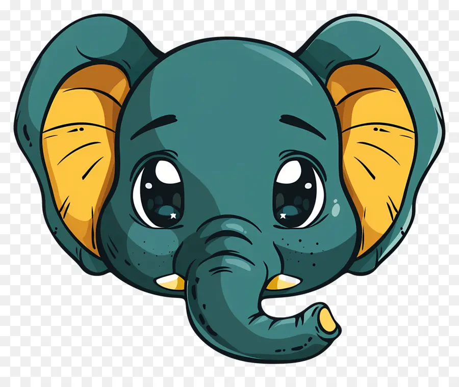 Linda Cara De Elefante，Dibujos Animados Elefante PNG