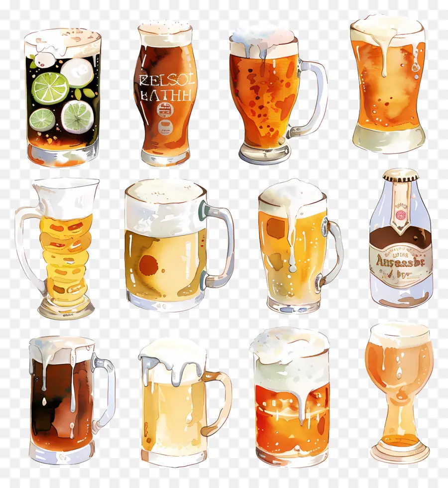 La Cerveza，Vasos De Cerveza PNG