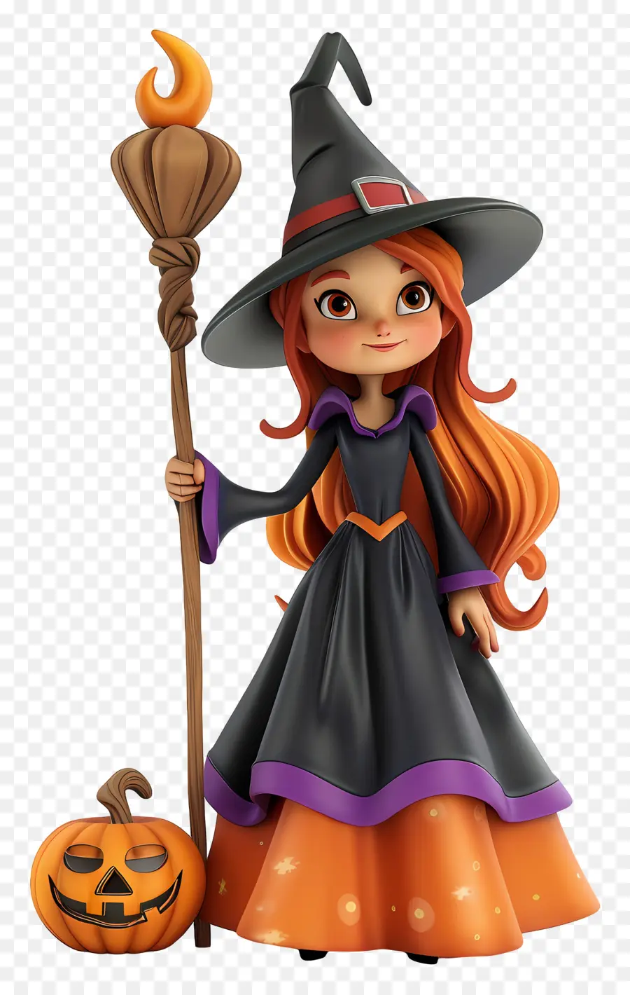 Bruja 3d，Halloween PNG