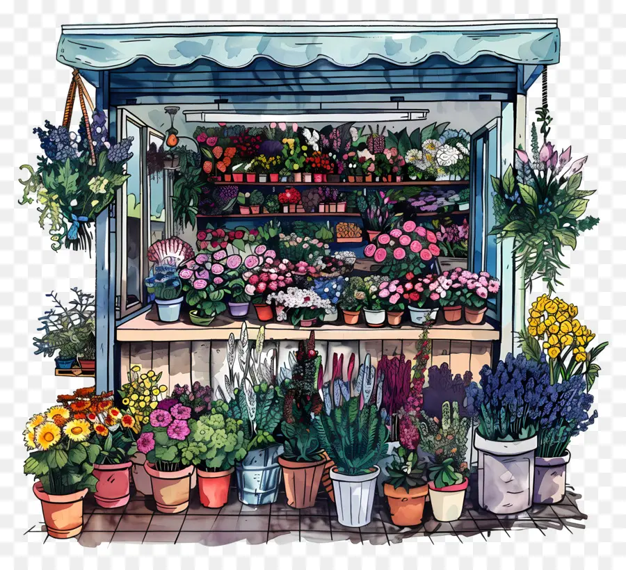 Tienda De Flores，Las Plantas En Maceta PNG