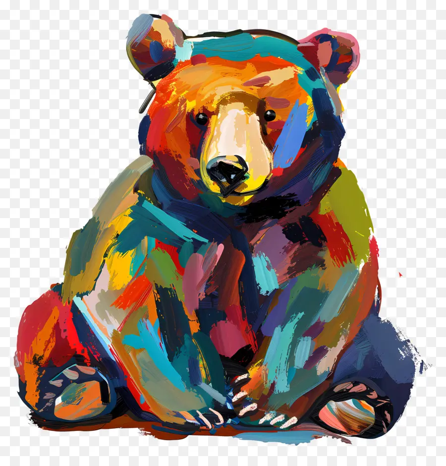 Oso，Oso Colorido PNG