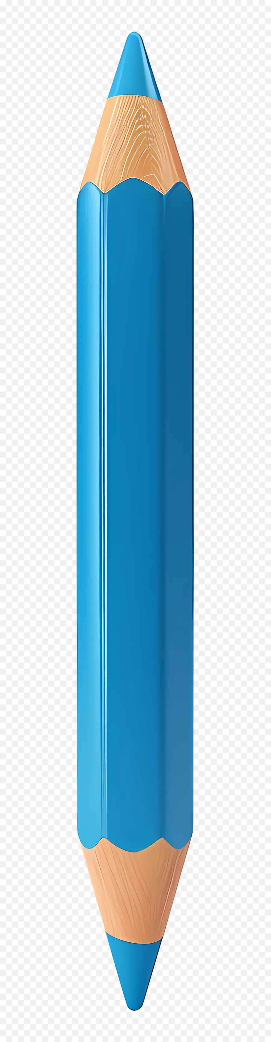 Lápiz 3d，Objeto Azul PNG