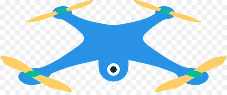 Drone，Dron Azul PNG