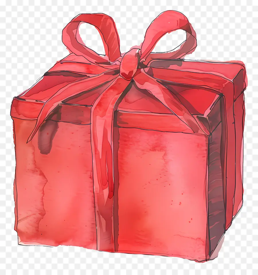 Rojo De Regalo，Caja De Regalo PNG