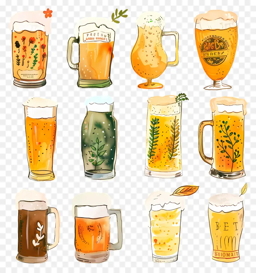 La Cerveza，Vasos De Cerveza PNG