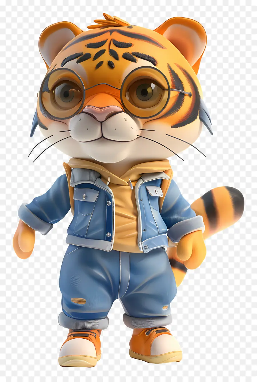 3d Tiger，Cartoon Tiger PNG