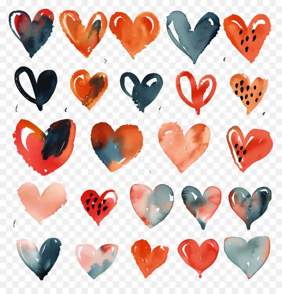 Corazones，Colorido PNG