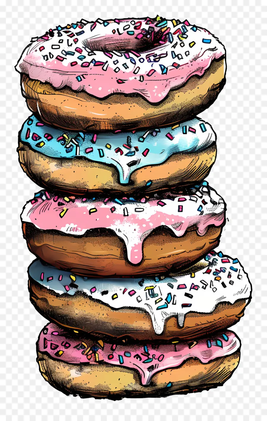 Pila De Donas，Receta De Panqueque PNG